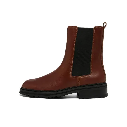 Clarks Short Chelsea Boots 4cm Women's Brown