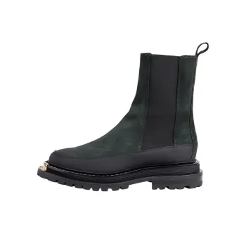 Sandro Outlets Short Chelsea Boots Women's Green