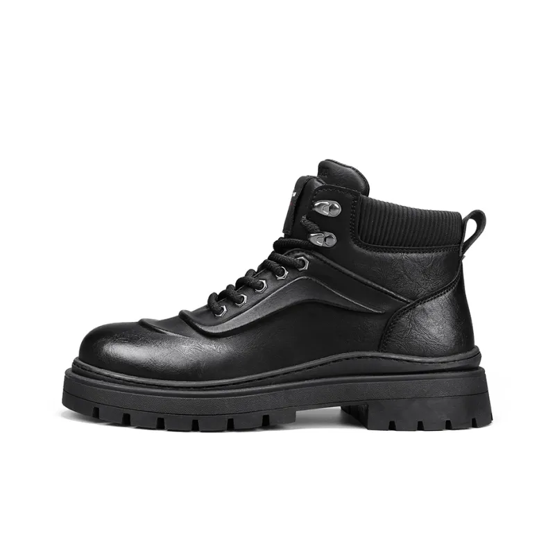 G.N.SHIJIA Short Martin Boot 5CM Men's-0