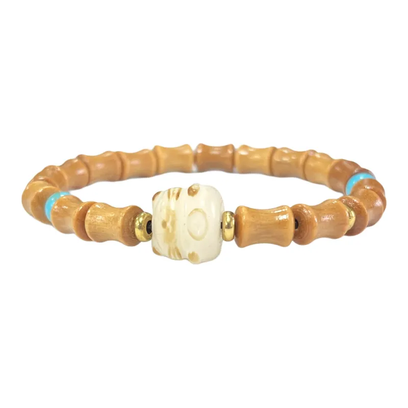 Ryukyu Barbie Sandalwood Bracelets Unisex-0