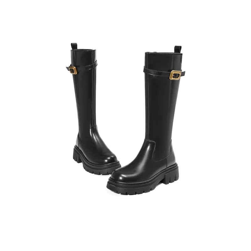 EBLAN Knee high Boots Women's Black-2