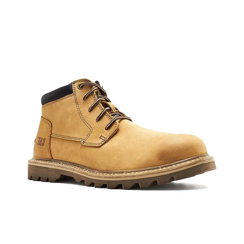 CAT Yellow Boots Doubleday Collection Wear Resistant Cushioning Slip Resistant Ankle Length Outdoor Boots Men's Yellow-2