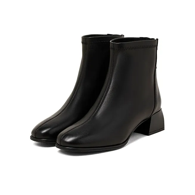 COMELY Ankle Boots Women's Ecru, Milk Tea, Black-16