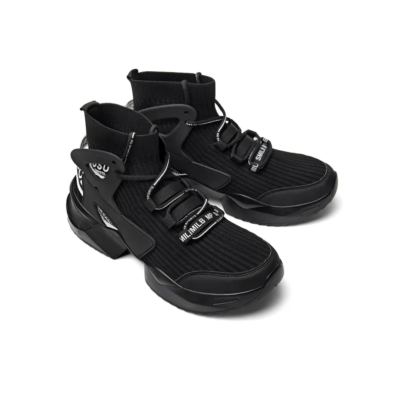 Jerden Smith Slip Resistant, Breathable, Lightweight High Top Chunky Sneakers Unisex-25