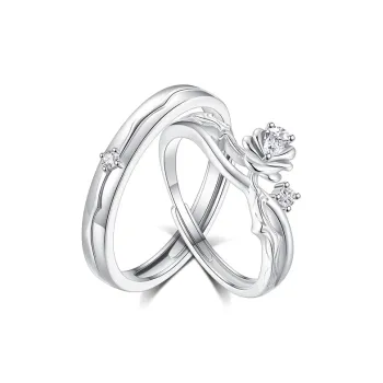 VEODO 925 Sterling Silver Rings Unisex