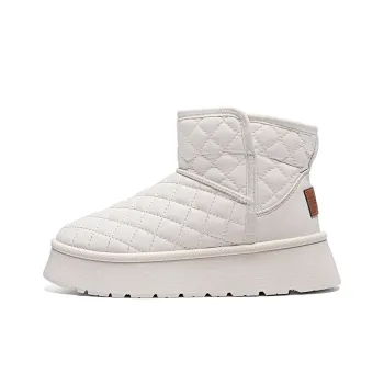 RENBEN Short Snow Boots Women's Beige