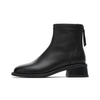 GOLDLION Ankle Boots Chunky Heel Women's
