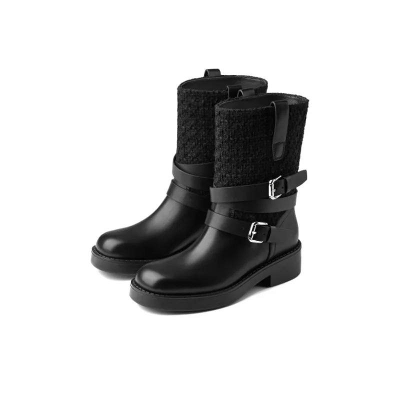 73Hours Chance Island Ankle Boots 4.5cm Women's Black-2