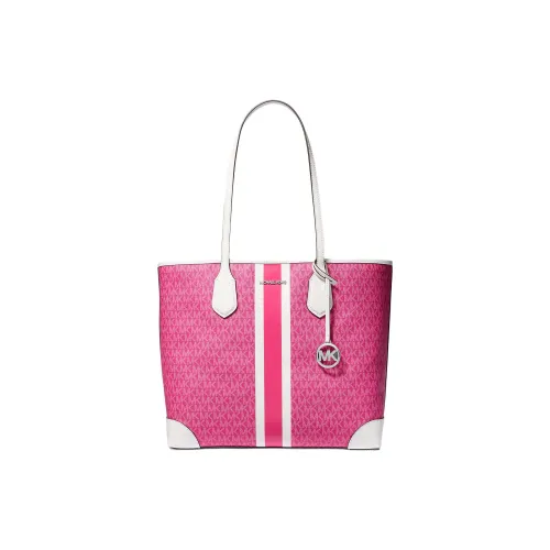 MICHAEL KORS Eva Coated Canvas tote Liuto Bag Shopping Bag Handbag Shoulder Bag Large Size Women's Dragon Fruit Red