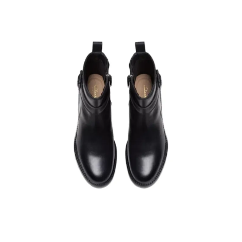 Clarks Ankle Boots 2cm Women's Black-2