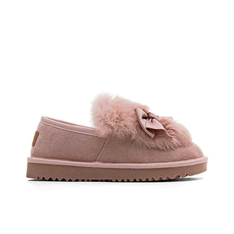 Warrior Warm Wear Resistant Slip Resistant Short Snow Boots Women's Pink-1