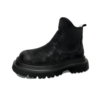 WEISHIBANGWEI Ankle Boots Men's Black
