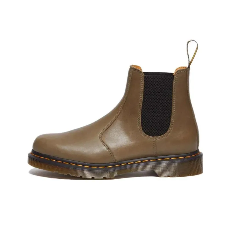 Dr.Martens 2976 Carrara Leather Chelsea Boots 'Olive'-0