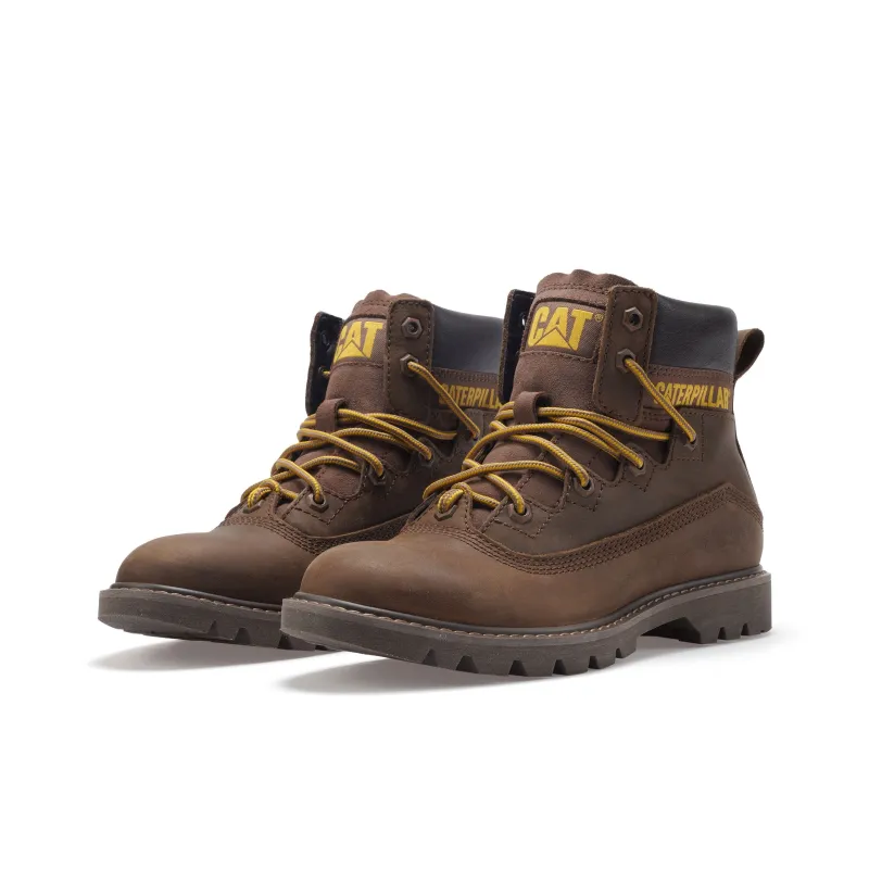 CAT Short Martin Boot Women's Dark Brown-1