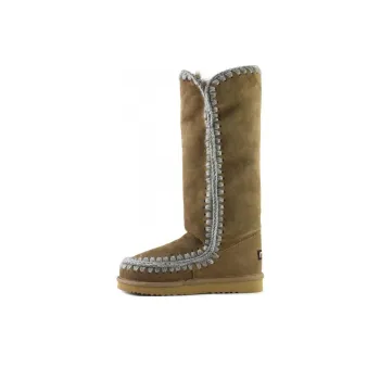MOU Eskimo Knee high Boots 4cm Women's Dark Brown