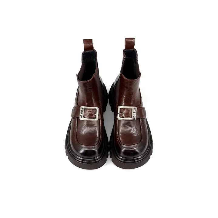 ZSBELLA Ankle Boots Women's Black/Brown-10