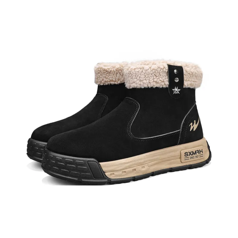 Binary Short Snow Boots Men's Black-3