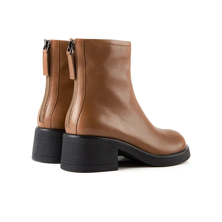 Marie Claire Ankle Boots 5.5cm Women's Caramel Brown-3
