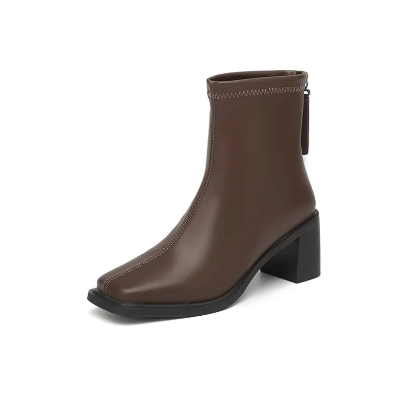 Jin Baichuan Ankle Boots 5cm Women's-4