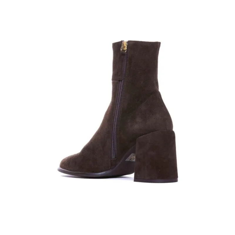 ANGEL ALARCON Ankle Boots 8cm Women's Brown-3