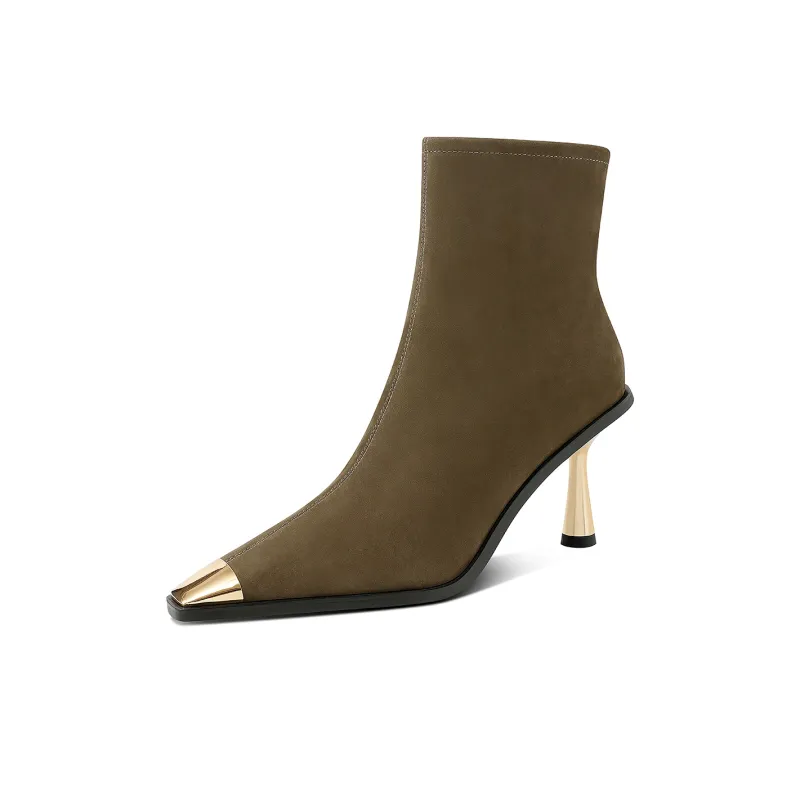 Hoov Ankle Boots Women's Army Green/Elegant Black-5