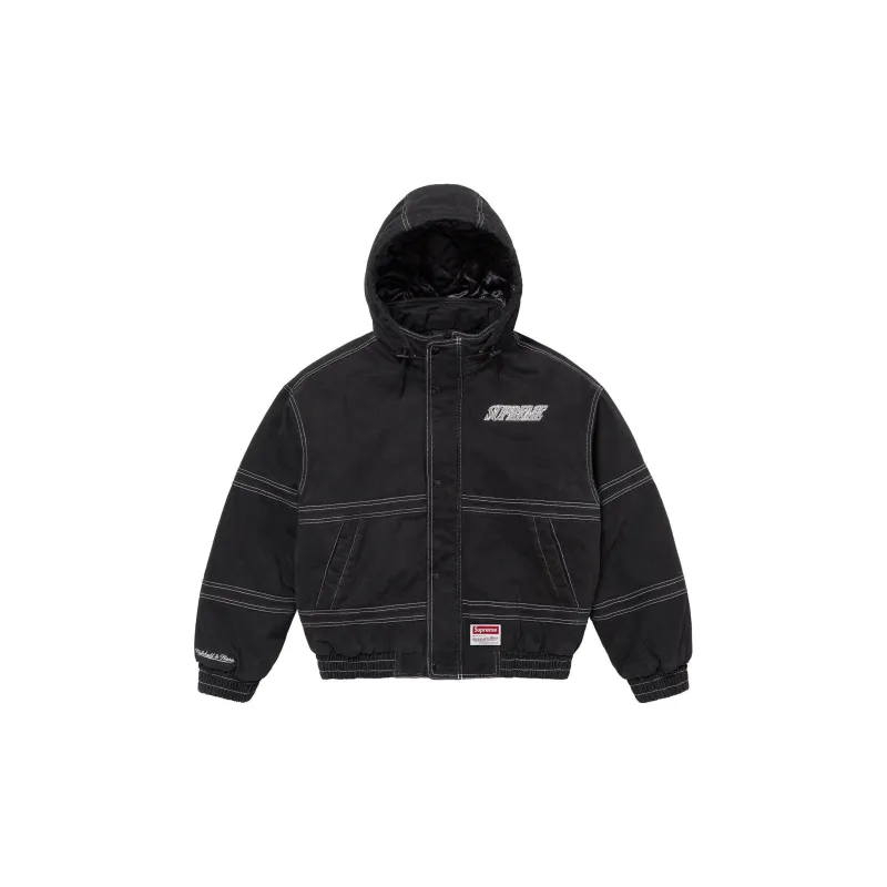 Supreme Mitchell & Ness Twill Stadium Jacket-4
