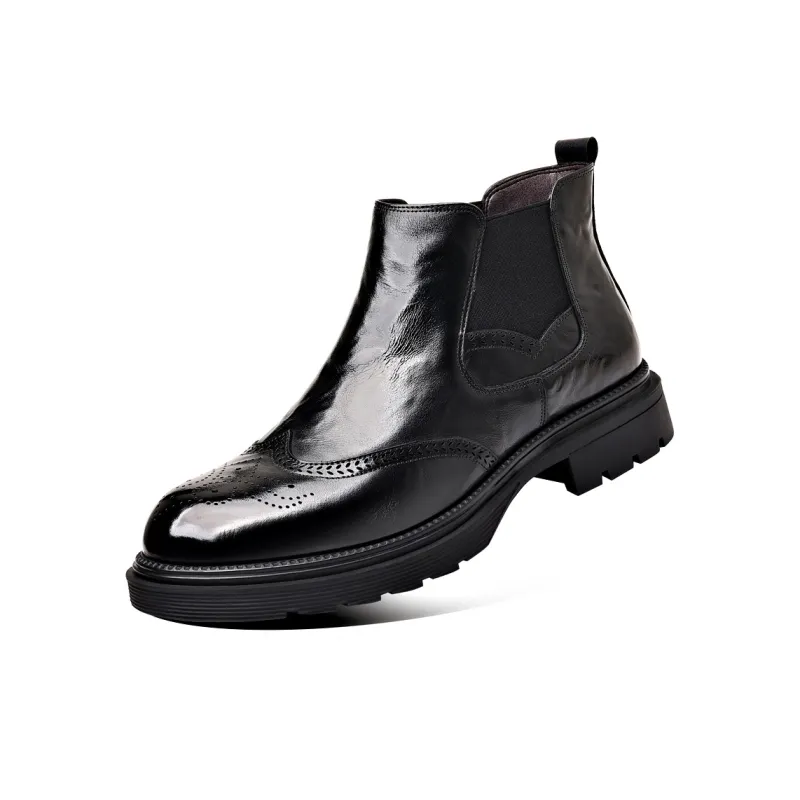 Mulinsen Short Chelsea Boots Men's Black-1