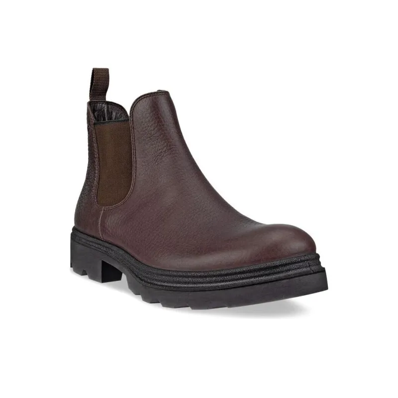 Ecco Short Chelsea Boots Men's Brown-2