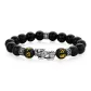 Chinese Auspicious Animal Six-Character Mantra Beaded Bracelet