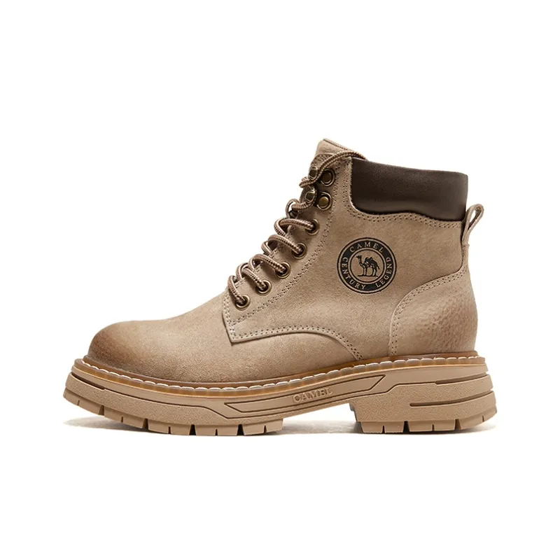 CAMEL Yellow Boots Abrasion Resistant Cushioning Outdoor Boots 4cm Women's-6