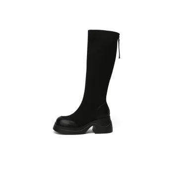 Jin Baichuan Knee high Boots 7.5cm Women's