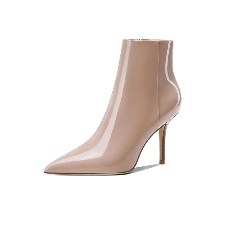 Miss Left Ankle Boots Women's Nude-0