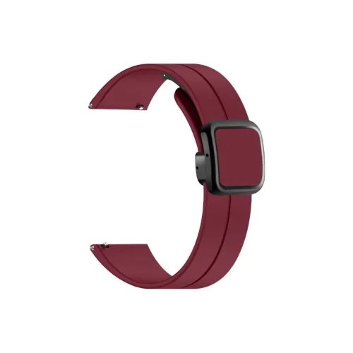 MUZHITIANKONG Xiaomi Red Beige Compatibility Watch Band Silicone Material