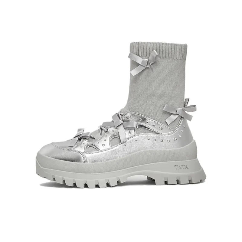 Tata Ankle Boots Women's Silver Gray-4