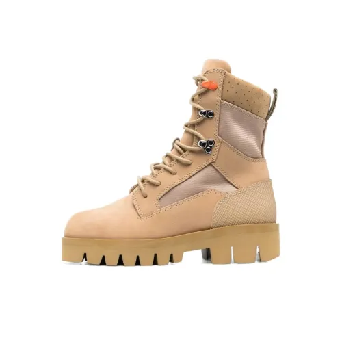 HERON PRESTON Combat Ankle Boots Women's Brown