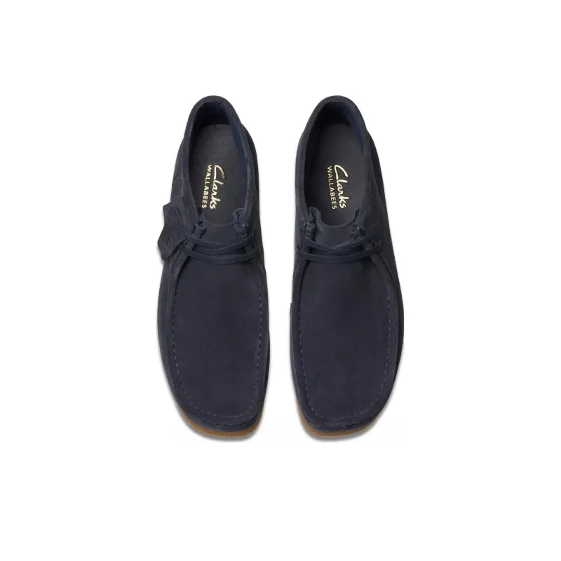 Clarks Originals Wallabee Evo Boot Navy Suede Women's-4