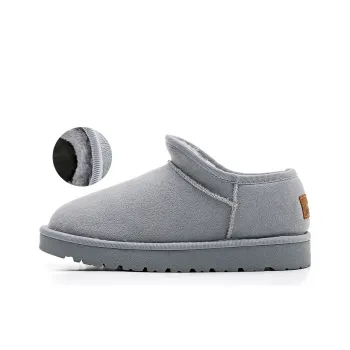 Warrior Warm Wear Resistant Slip Resistant Short Snow Boots Women's Gray