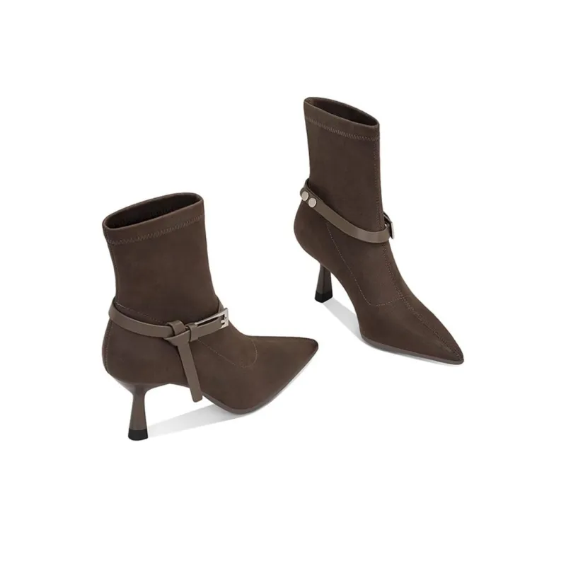 JESSICA SOPHIA Slim Boots Ankle Boots 6cm Women's-5