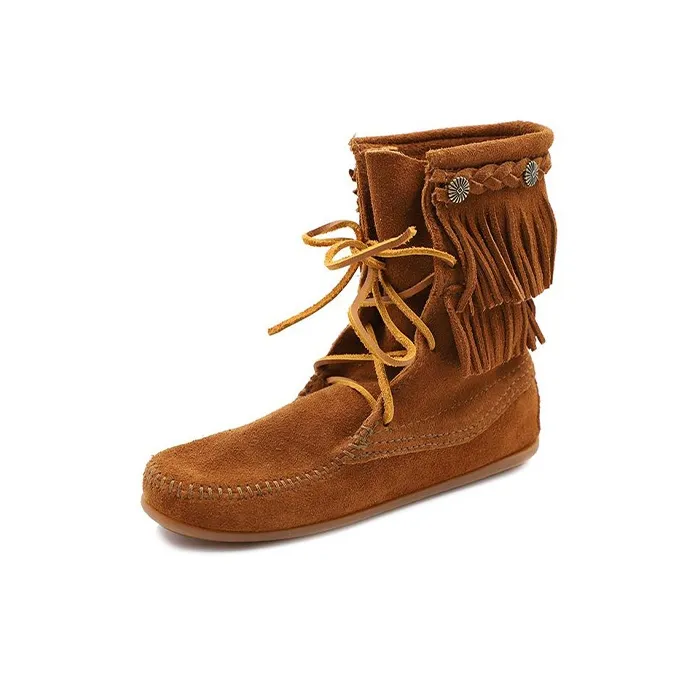 MINNETONKA Ankle Boots Women's Brown-2