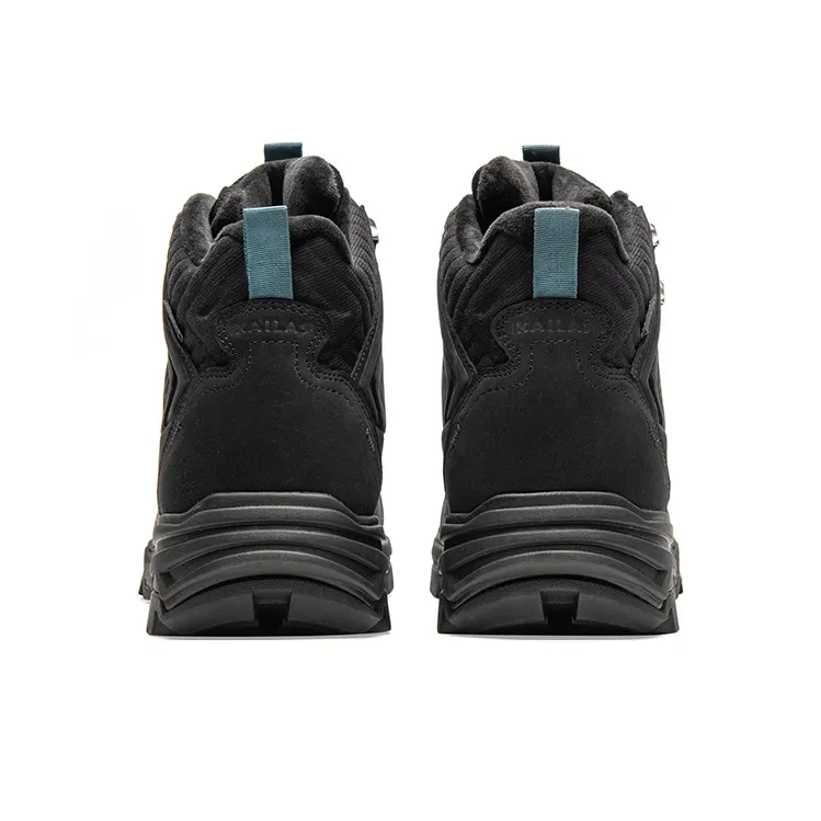 KAILAS Warm And Wear Resistant Ankle Length Outdoor Boots Men's Black-3