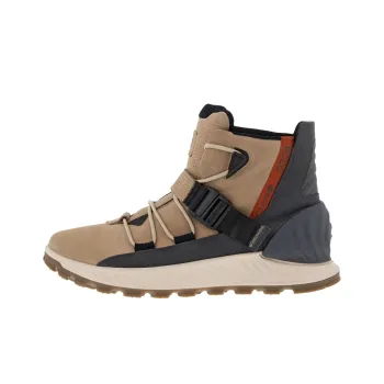 Ecco Abrasion Resistant Slip Resistant Short Mid Calf Outdoor Boots Men's Khaki