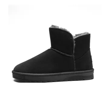 GERTOP Warm Wear Resistant Height Increasing Slip Resistant Coverage Short Snow Boots Unisex