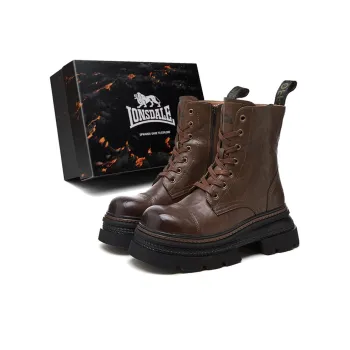 LONSDALE Knee High Martin Boot Women's Brown