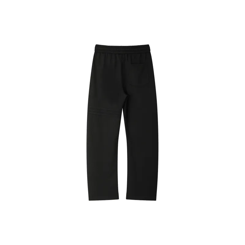 P8H9 Knitted Sports Pants Unisex Black-1