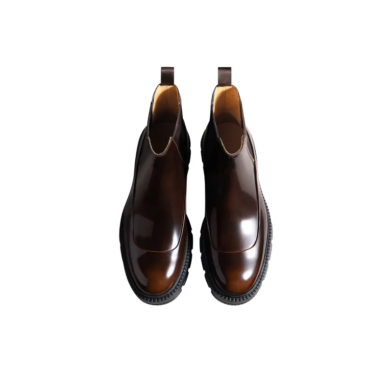 THOM WILLS British Business Formal Boots Short Chelsea Boots Men's-7