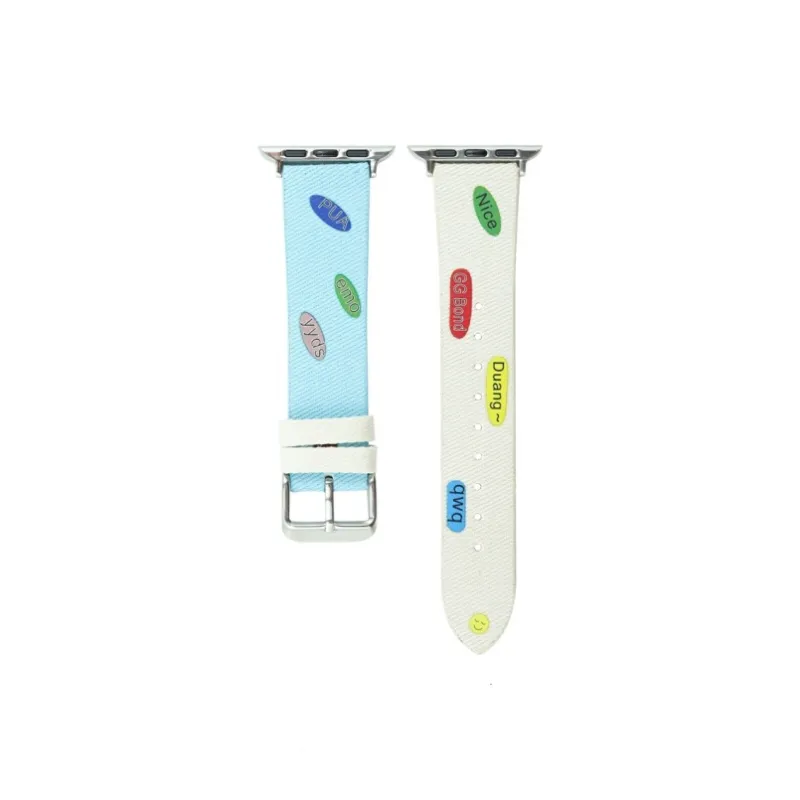 CHRROTA Watch Band Apple Compatibility Canvas Material-3