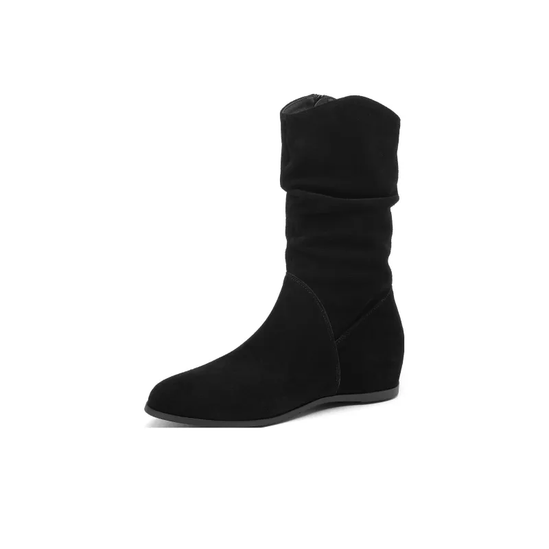 OCCAMAN Ankle Boots 1cm Women's Black-1
