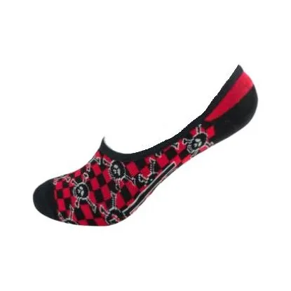 Vans SOCKS No-Show Socks Women's 1 Pack Black Red