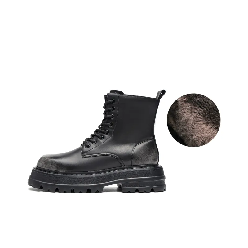 TRUMPPIPE Short Martin Boot Men's Black-5