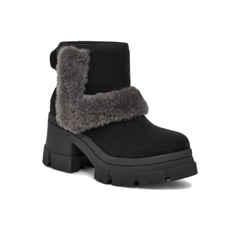 UGG Brooklyn Sunburst Heeled Boot Black Women's-2